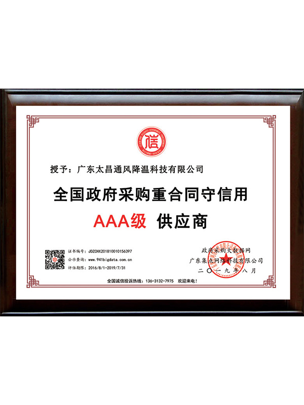 重合同守信用企業